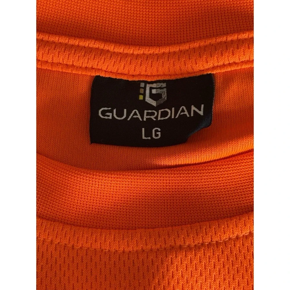 NEW lot of 4 Guardian Orange TShirt Mens L Reflective Workwear Construction road